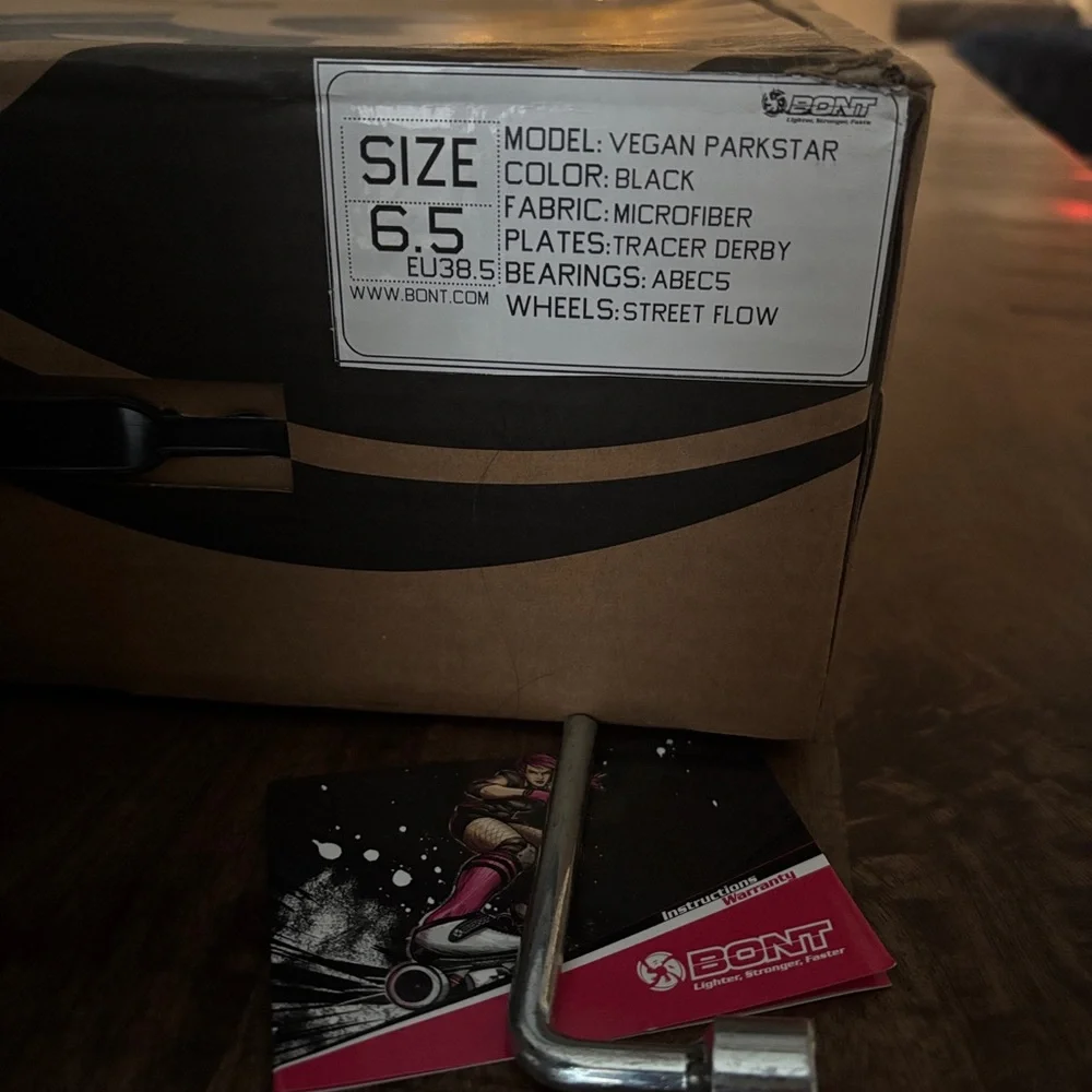 🛼 BONT VEGAN PARKSTAR ROLLER SKATE BOOTS- Upgraded GENDER NEUTRAL 🛼 - Picture 6 of 7